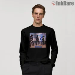 Long sleeve black tee featuring Motorhead Jailbait artwork