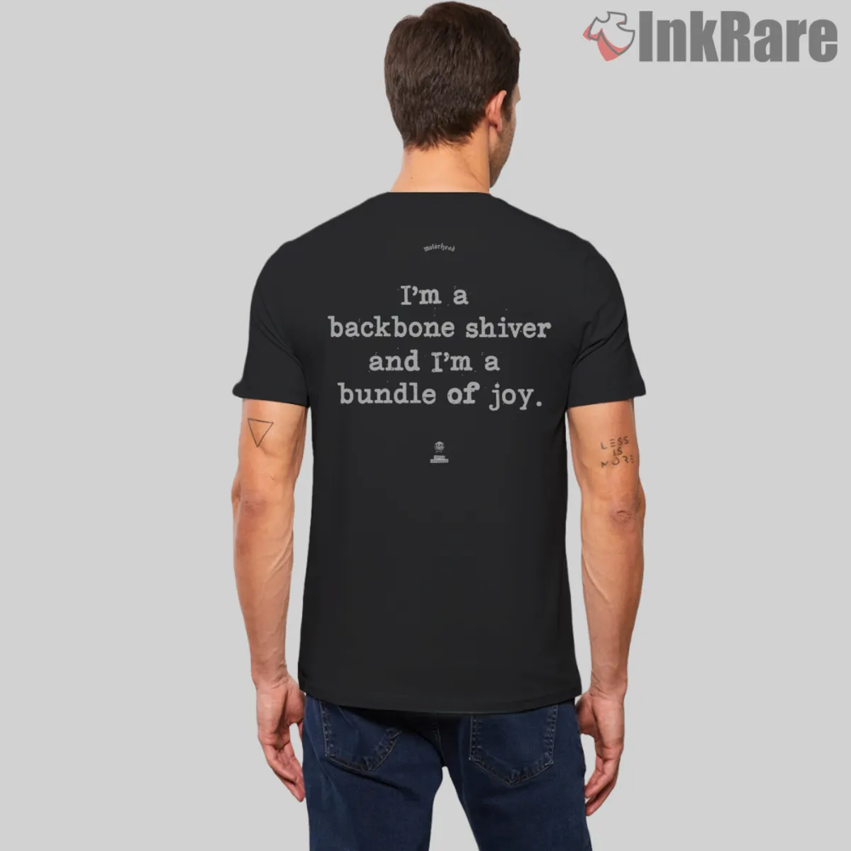 Back print lyrics of Motorhead Killed By Death Vintage Double Sided Shirt