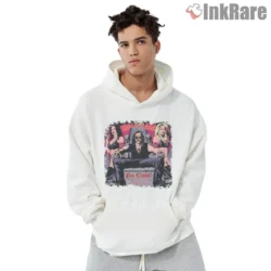Motorhead No Class Song Shirt with bold cartoon scene on white hoodie