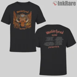 Motorhead Sacrifice Vintage Double Sided Shirt front and back print on black