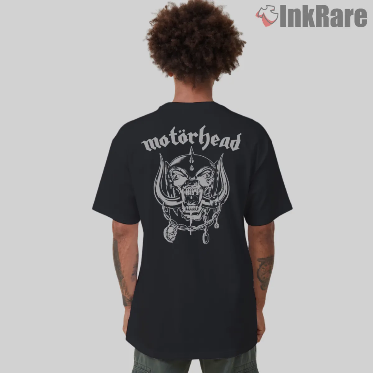 Motorhead Stay Clean Back Print Rear print with classic mascot crest