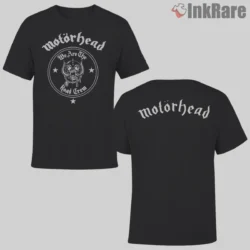 Motorhead We Are The Road Crew Double Sided Shirt front and back in black