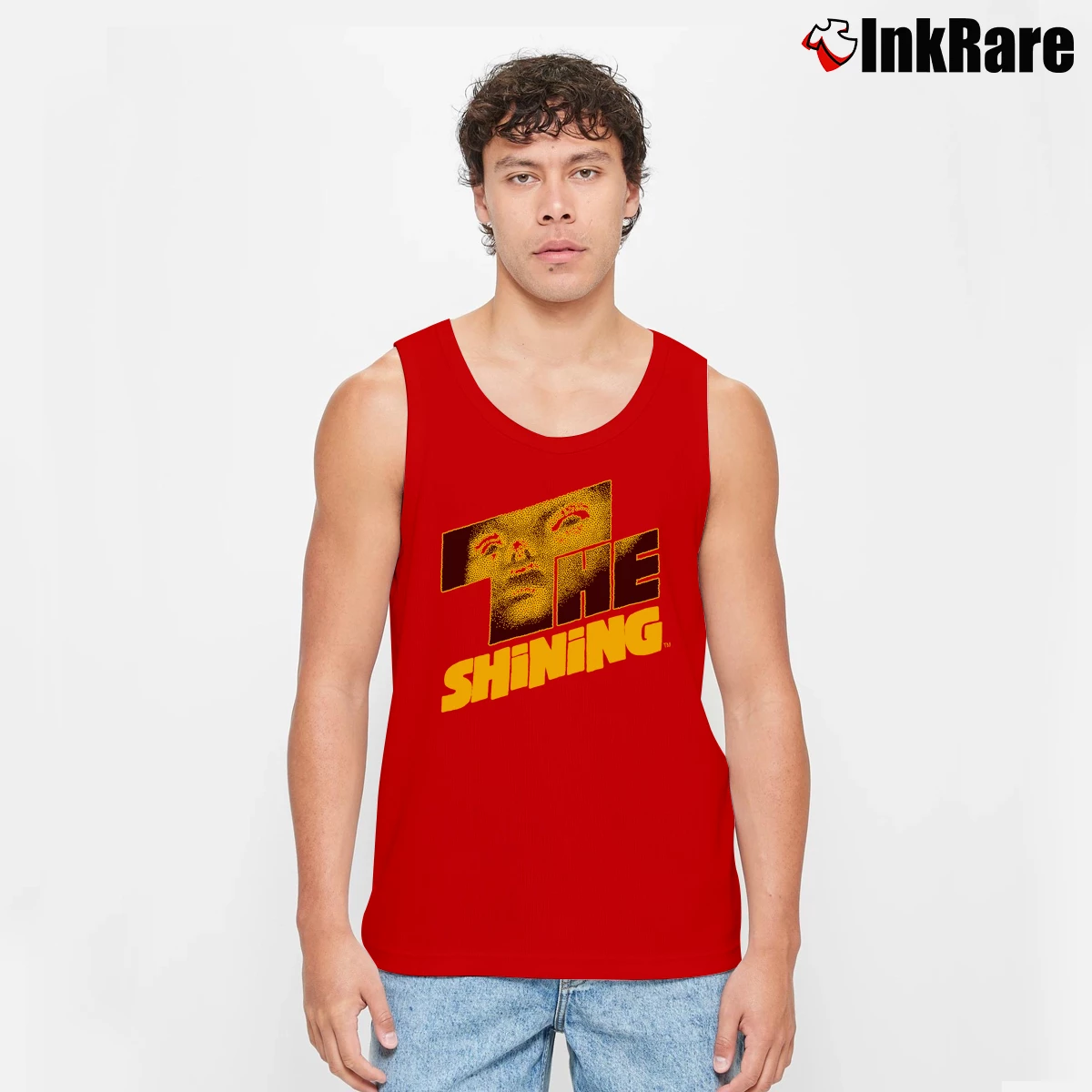 Men’s Movie Logo The Shining Tank Top in red | Breathable, Active-Friendly Design