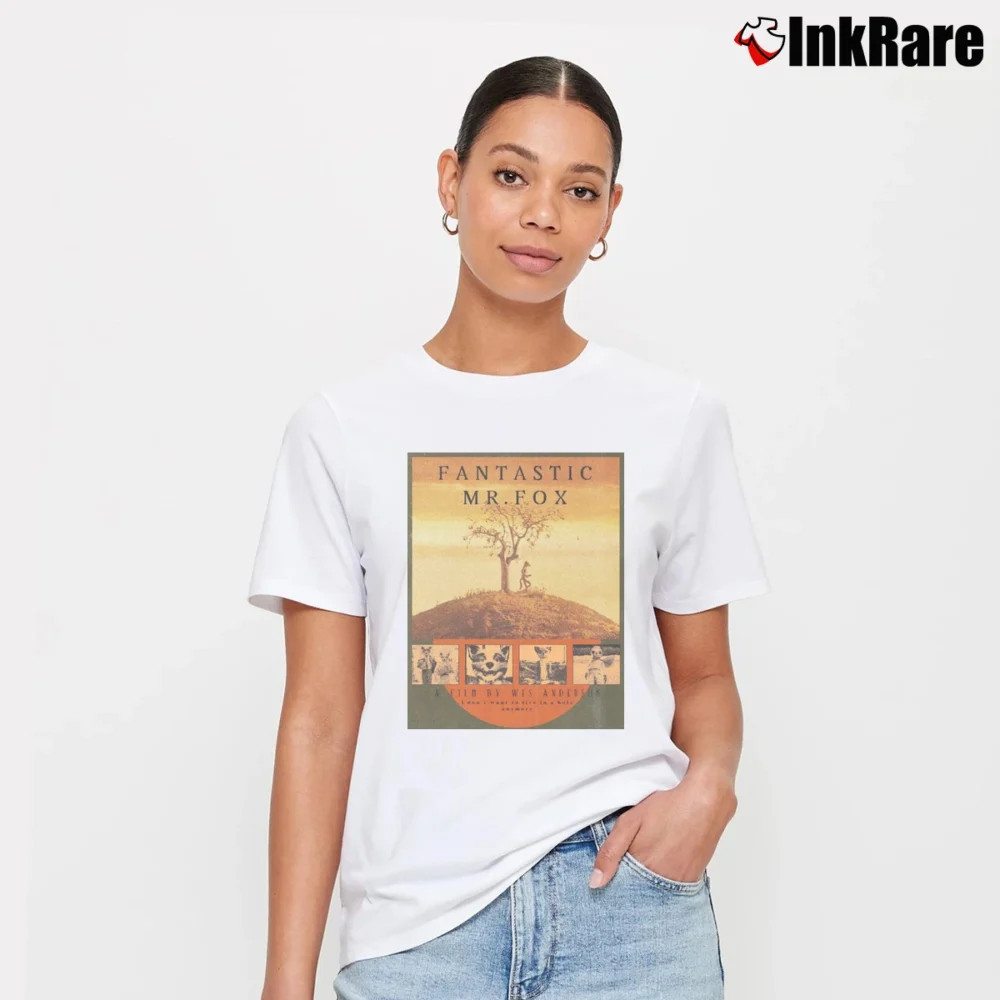 Women’s Movie Poster Fantastic Mr Fox T-Shirt in white | Soft, Flattering Fit