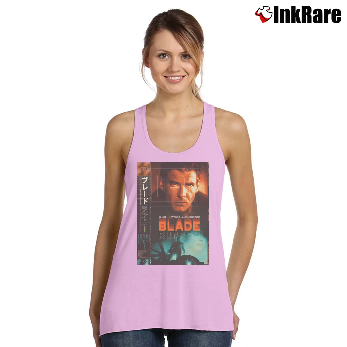 Movie Poster Japanese Blade Runner Women’s Essential Tank in light pink – Summer Ready Women’s Movie Poster Japanese Blade Runner Tank Top in light pink | Lightweight, Movement-Friendly