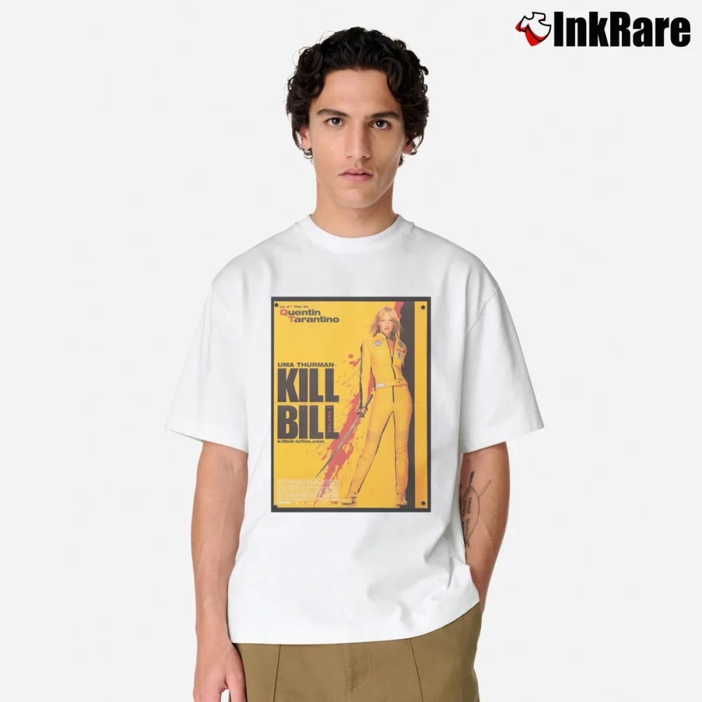 Men’s Movie Poster Kill Bill Classic T-Shirt in white | Soft, Breathable Everyday Wear