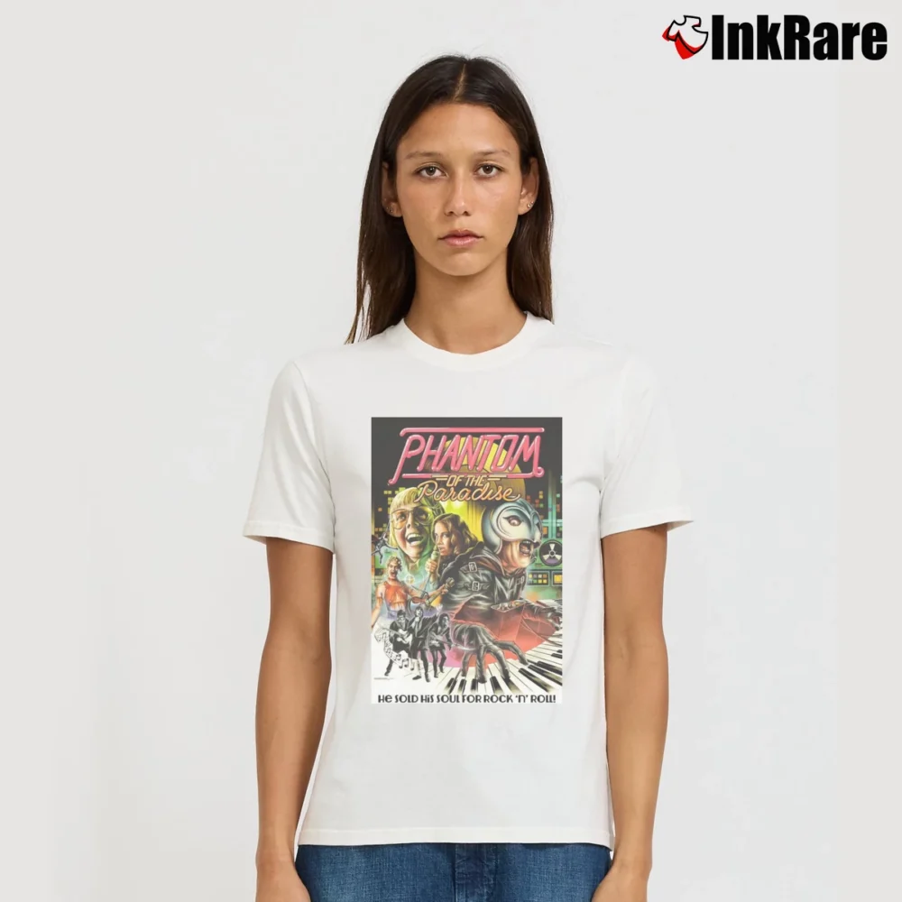 Women’s Movie Poster Phantom Of The Paradise Signature T-Shirt in white | Soft, Flattering Fit