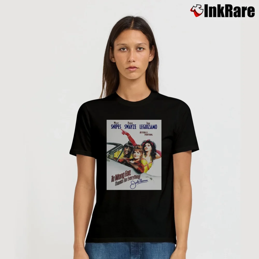 Women’s Movie Poster To Wong Foo Signature T-Shirt in black | Soft, Flattering Fit