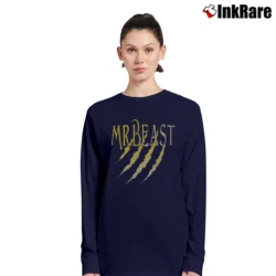Women’s Mr. Beast Classic Youtube Creator Long-Sleeve Top in navy | Sleek, Versatile, All-Season
