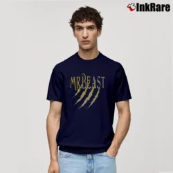 Men’s Mr. Beast Classic Youtube Creator Classic T-Shirt in navy | Soft, Breathable Everyday Wear