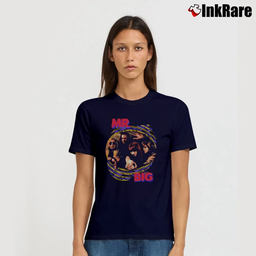 Women’s Mr. Big Alive & Kickin Tour 1992 Signature T-Shirt in navy | Soft, Flattering Fit