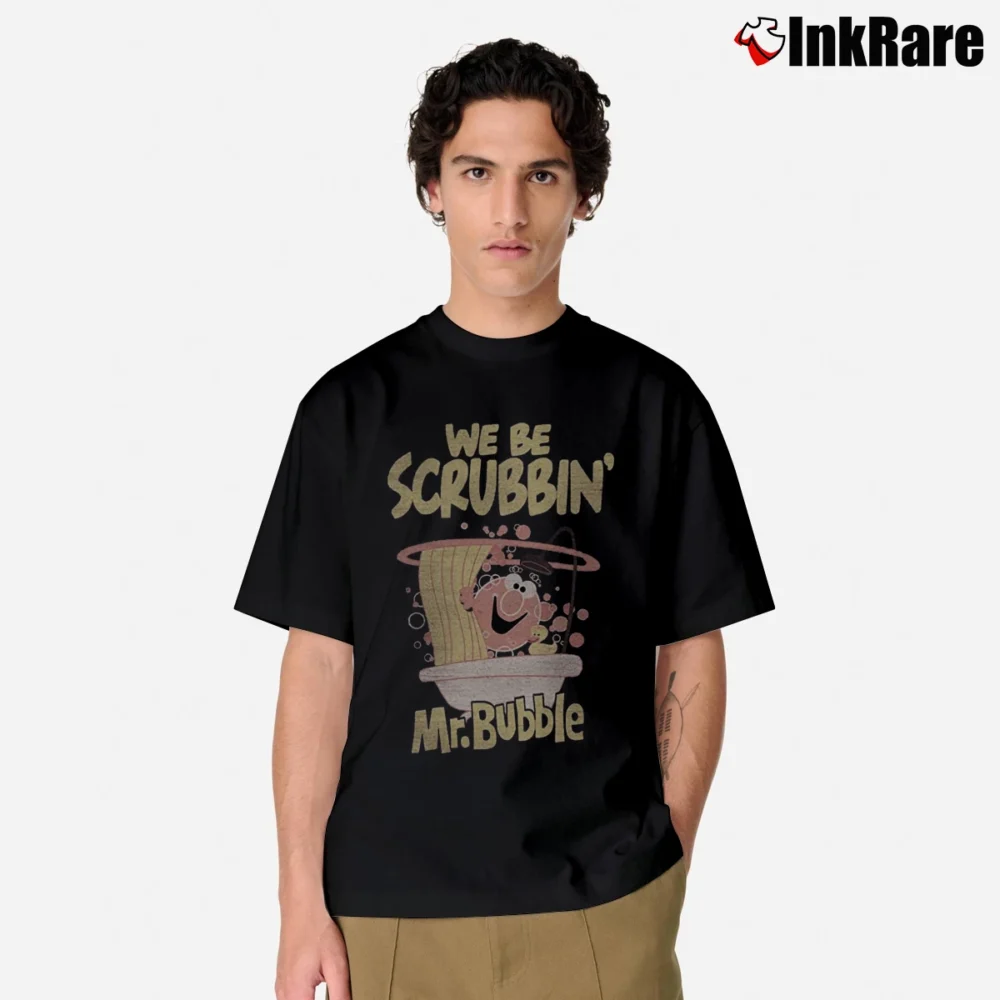 Men’s Mr. Bubble Bath Brand Scrubbin Classic T-Shirt in black | Soft, Breathable Everyday Wear