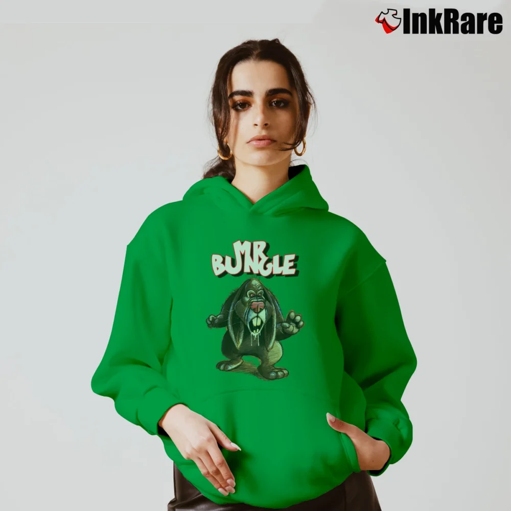 Women’s Mr. Bungle Easter Bunny Wrath Band Cozy Hoodie in irish green | Warm, Structured, Stylish