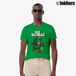 Men’s Mr. Bungle Easter Bunny Wrath Band V-Neck Tee in irish green | Sharp, Breathable, Everyday Staple