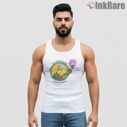 Mr Burns Be The Change Satirical Cartoon Shirt on white tank top for men graphic tee