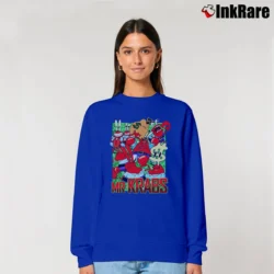 Women’s Mr Krabs Spongebob Squarepants Custom Retro Limited Edition Relaxed Sweatshirt in royal blue | Soft, Laid-Back Vibe