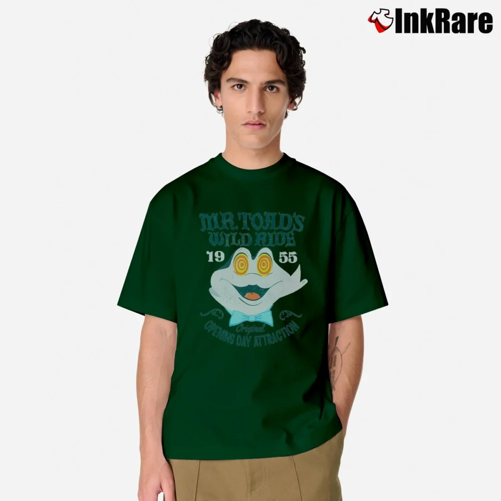 Men’s Mr. Toad's Wild Ride Disney Classic T-Shirt in forest green | Soft, Breathable Everyday Wear