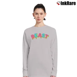 Women’s Mrbeast Chest Logo Influencer Long-Sleeve Top in sport grey | Sleek, Versatile, All-Season