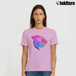 Women’s Mrbeast Full Logo Gift Signature T-Shirt in light pink | Soft, Flattering Fit