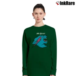 Women’s Mrbeast Logo Youtube Long-Sleeve Top in forest green | Sleek, Versatile, All-Season