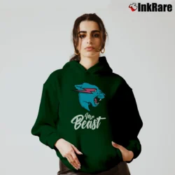 Women’s MrBeast Youth Logo Cozy Hoodie in forest green | Warm, Structured, Stylish