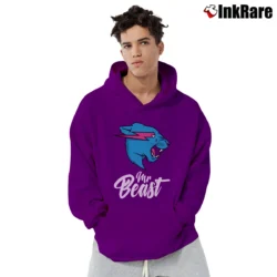 Men’s MrBeast Youth Logo Pullover Hoodie in purple | Cozy, Durable, Modern Fit
