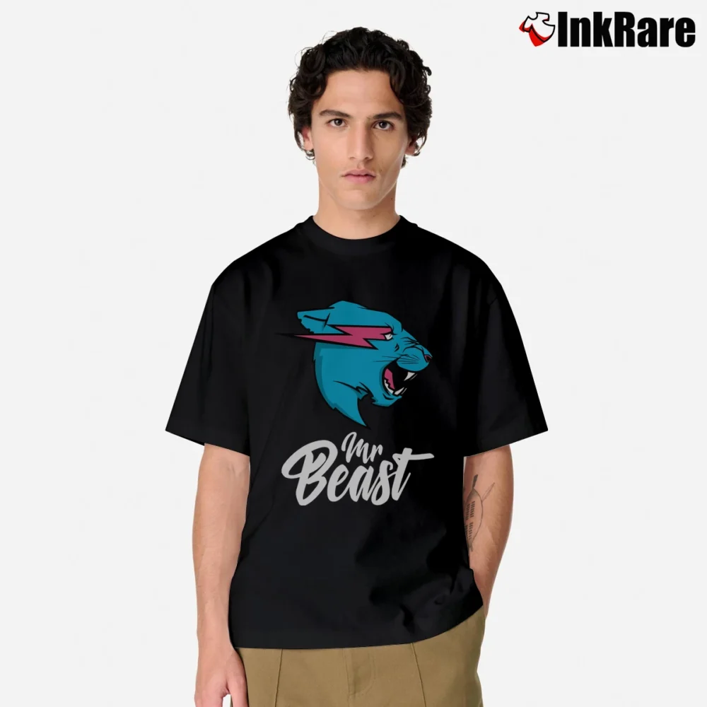 Men’s MrBeast Youth Logo Classic T-Shirt in black | Soft, Breathable Everyday Wear