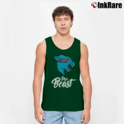Men’s MrBeast Youth Logo Tank Top in forest green | Breathable, Active-Friendly Design