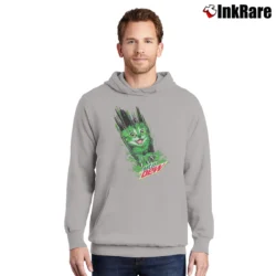 Men’s Mtn Dew Cat Slash Pullover Hoodie in sport grey | Cozy, Durable, Modern Fit