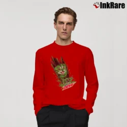 Men’s Mtn Dew Cat Slash Long-Sleeve Shirt in red | Sleek, Lightweight, Year-Round Wear