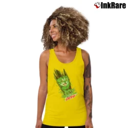 Women’s Mtn Dew Cat Slash Tank Top in yellow | Lightweight, Movement-Friendly