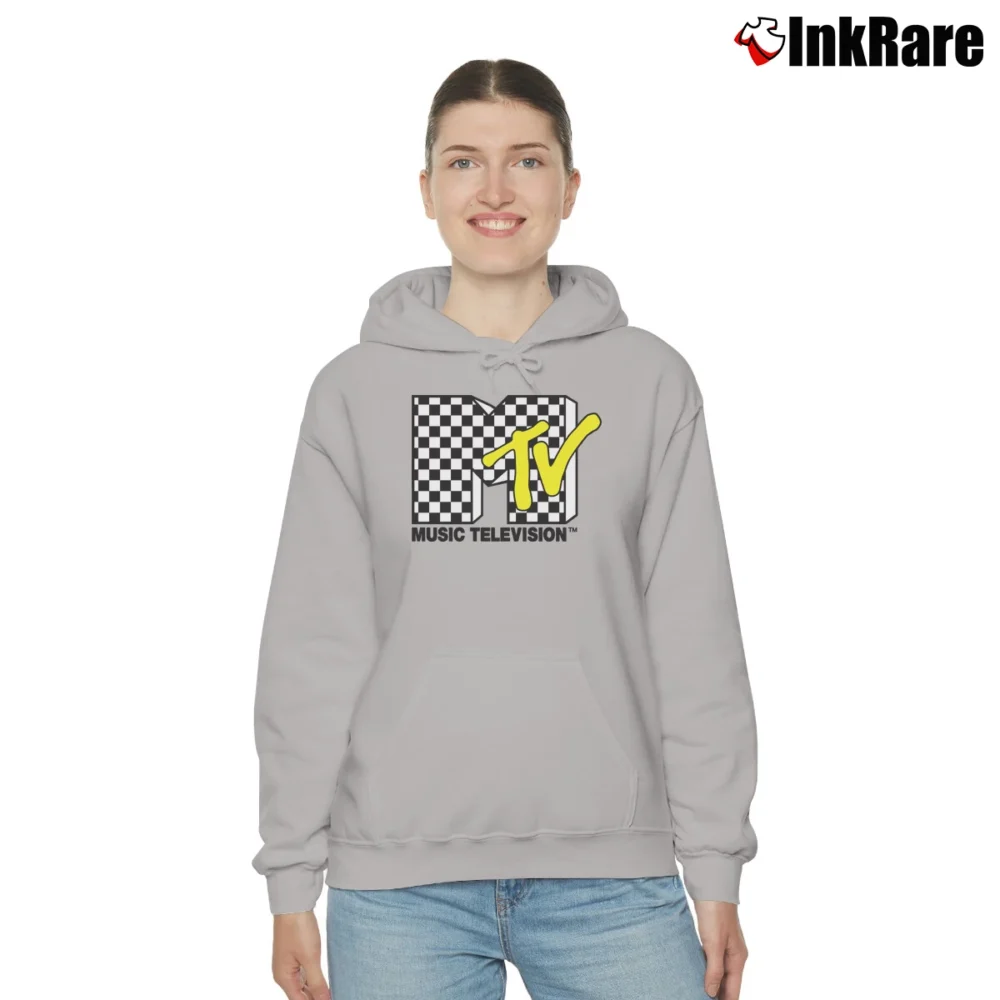 Women’s Mtv Classic Vans Checker Logo Cozy Hoodie in sport grey | Warm, Structured, Stylish