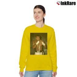 Women’s muhammad ali boxer legendary for Boxing Fans and GOAT Lovers Relaxed Sweatshirt in yellow | Soft, Laid-Back Vibe