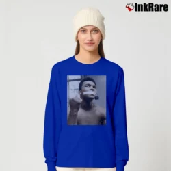 Women’s Muhammad Ali Funny Moment for Boxing Fans Long-Sleeve Top in royal blue | Sleek, Versatile, All-Season