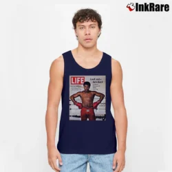 Men’s muhammad ali sports magazine for Vintage Boxing Fans Tank Top in navy | Breathable, Active-Friendly Design