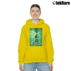 Women’s muhammad ali underwater boxing for Fight and Fitness Fans Cozy Hoodie in yellow | Warm, Structured, Stylish