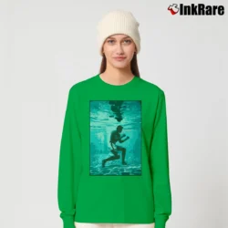 Women’s muhammad ali underwater boxing for Fight and Fitness Fans Long-Sleeve Top in irish green | Sleek, Versatile, All-Season