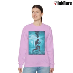 Women’s muhammad ali underwater boxing for Fight and Fitness Fans Relaxed Sweatshirt in light pink | Soft, Laid-Back Vibe