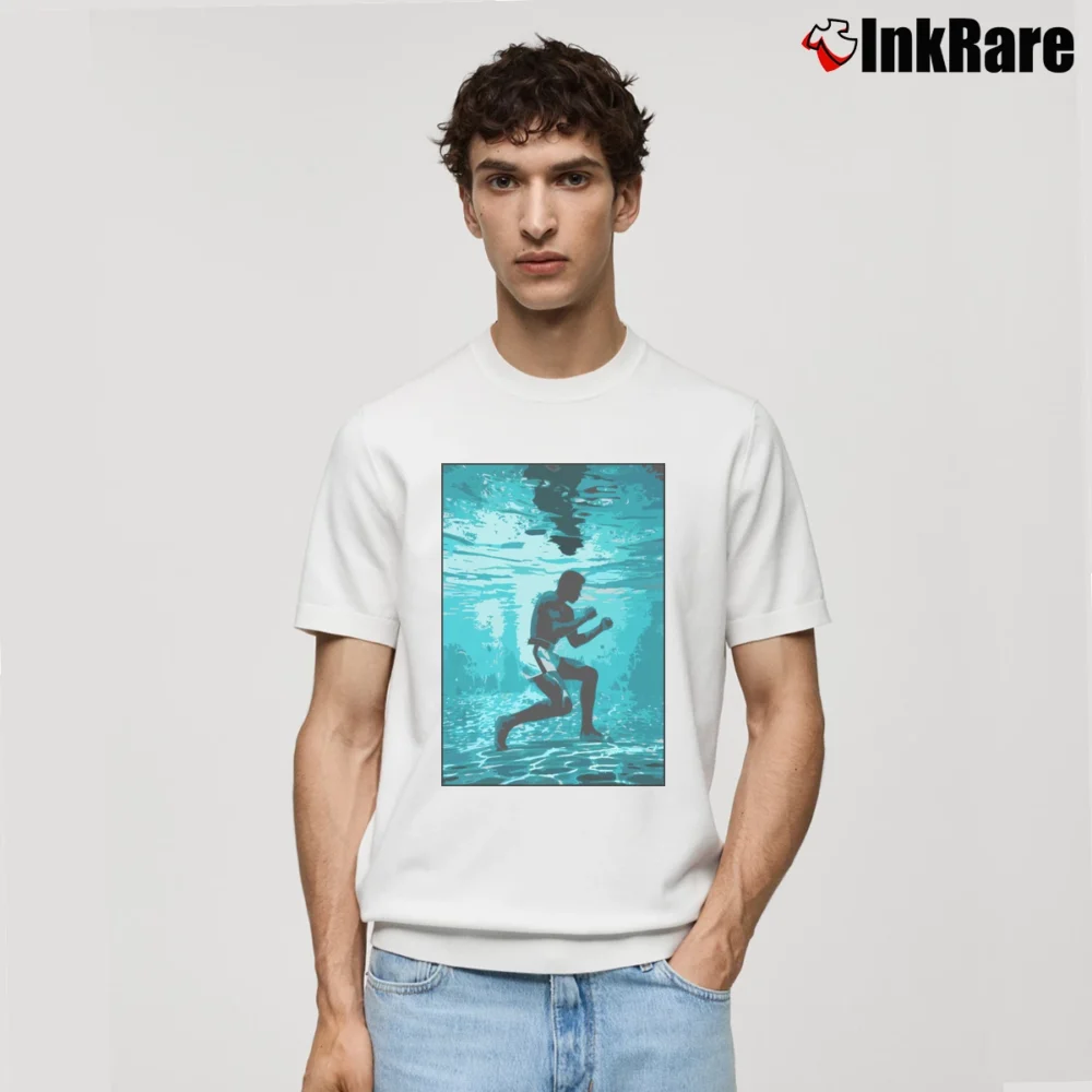 Men’s muhammad ali underwater boxing for Fight and Fitness Fans Classic T-Shirt in white | Soft, Breathable Everyday Wear