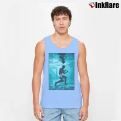 Men’s muhammad ali underwater boxing for Fight and Fitness Fans Tank Top in light blue | Breathable, Active-Friendly Design