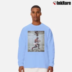 Men’s Muhammad Ali Underwater Poster Long-Sleeve Shirt in light blue | Sleek, Lightweight, Year-Round Wear