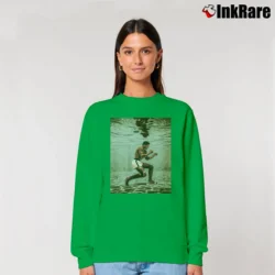 Women’s Muhammad Ali Underwater Poster Relaxed Sweatshirt in irish green | Soft, Laid-Back Vibe