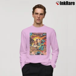 Men’s Muhammad Ali vs Superman Classic Boxing Long-Sleeve Shirt in light pink | Sleek, Lightweight, Year-Round Wear