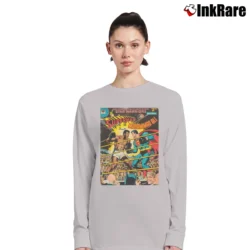 Women’s Muhammad Ali vs Superman Classic Boxing Long-Sleeve Top in sport grey | Sleek, Versatile, All-Season