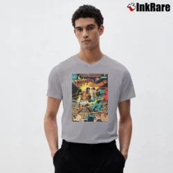 Men’s Muhammad Ali x Superman Retro 80s Tribute V-Neck Tee in sport grey | Sharp, Breathable, Everyday Staple