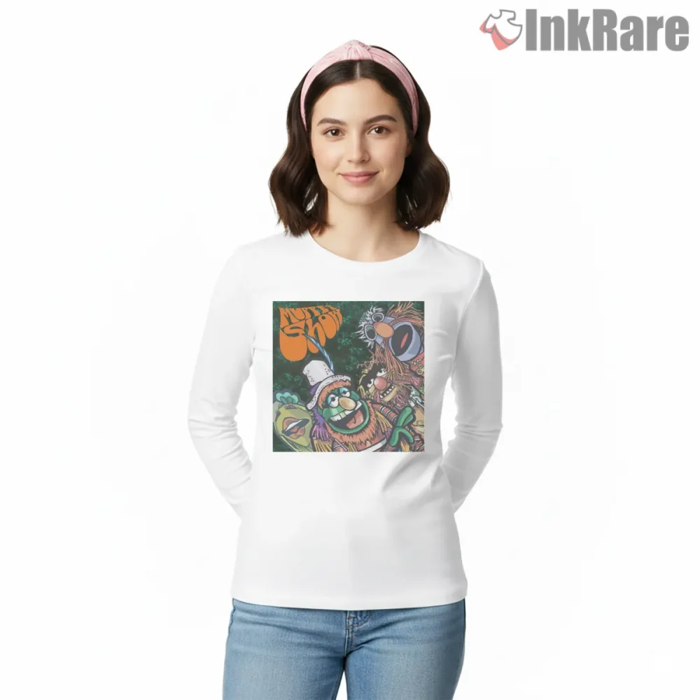 Muppet Show Funk Soul Band Vintage Concert Shirt on white long sleeve shirt for women graphic tee