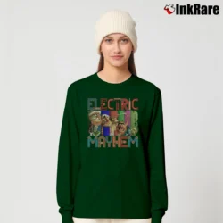 Women’s Muppets Electric Mayhem Long-Sleeve Top in forest green | Sleek, Versatile, All-Season