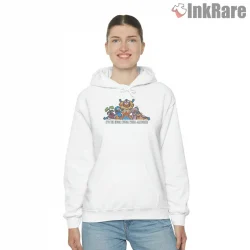 Muppets Hugga Wubba Weeba Jamboree Group Fun Shirt on white hoodie for women graphic tee