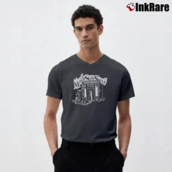 Men’s Muscle Shoals Sound Studio Music V-Neck Tee in charcoal | Sharp, Breathable, Everyday Staple