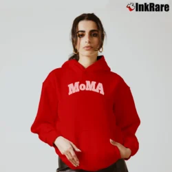 Women’s Museum of Modern Art MoMA Cozy Hoodie in red | Warm, Structured, Stylish